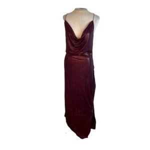 Soaked in Luxury Purple violet Shimmer Asymmetrical Dress